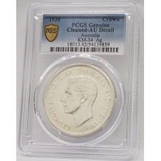 AUSTRALIA 1938 . CROWN . PCGS GENUINE